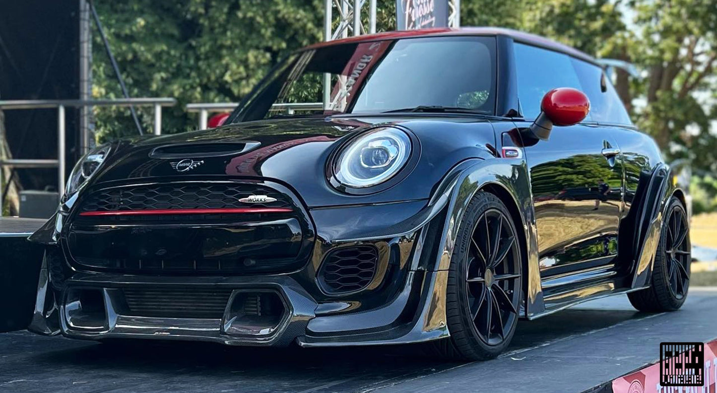 Geex Village Front Lip for MINI Cooper JCW S Base F56 2014-2018 Pre-LCI Carbon Fiber/FRP