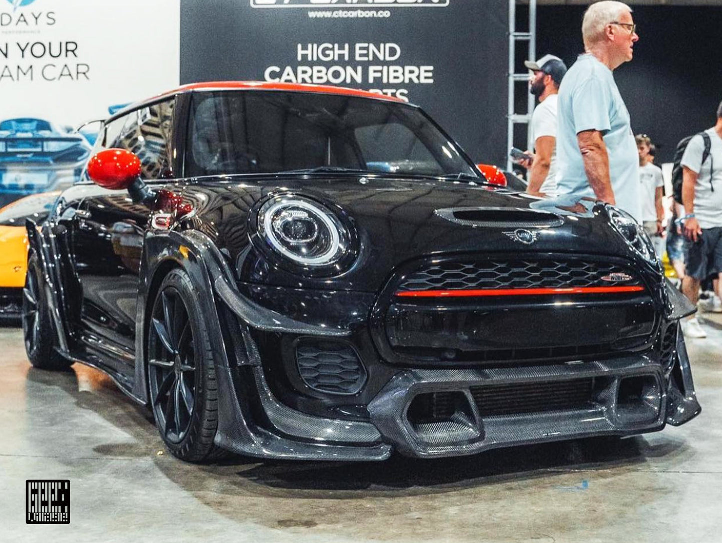 Geex Village Front Lip for MINI Cooper JCW S Base F56 2014-2018 Pre-LCI Carbon Fiber/FRP