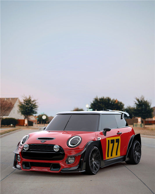 Geex Village Front Lip for MINI Cooper JCW S Base F56 2014-2018 Pre-LCI Carbon Fiber/FRP