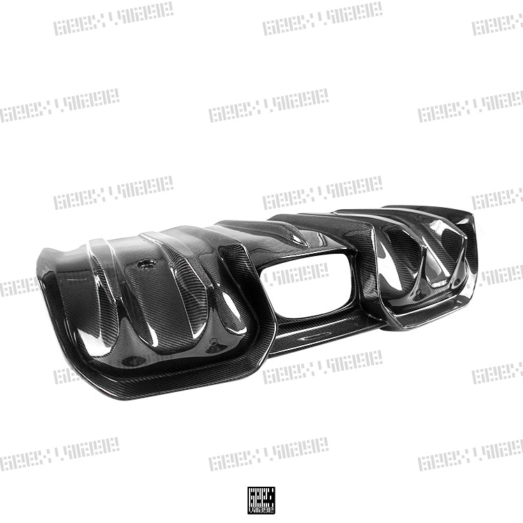 Geex Village Rear Diffuser & Side Extension for MINI Cooper JCW S Base F56 First LCI Carbon Fiber/FRP
