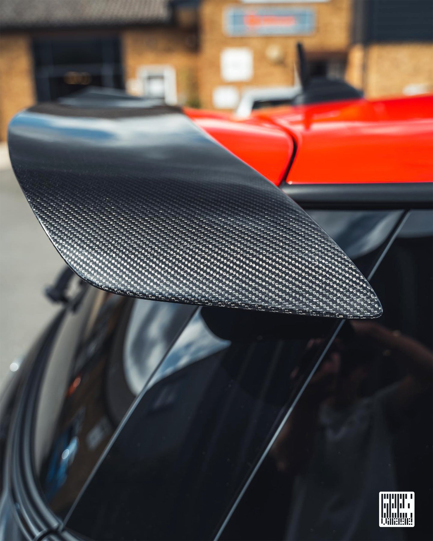 Geex Village Rear Roof Spoiler for MINI Cooper JCW S Base F56 2014-ON (Fits Both Pre-LCI & LCI) Carbon Fiber/FRP