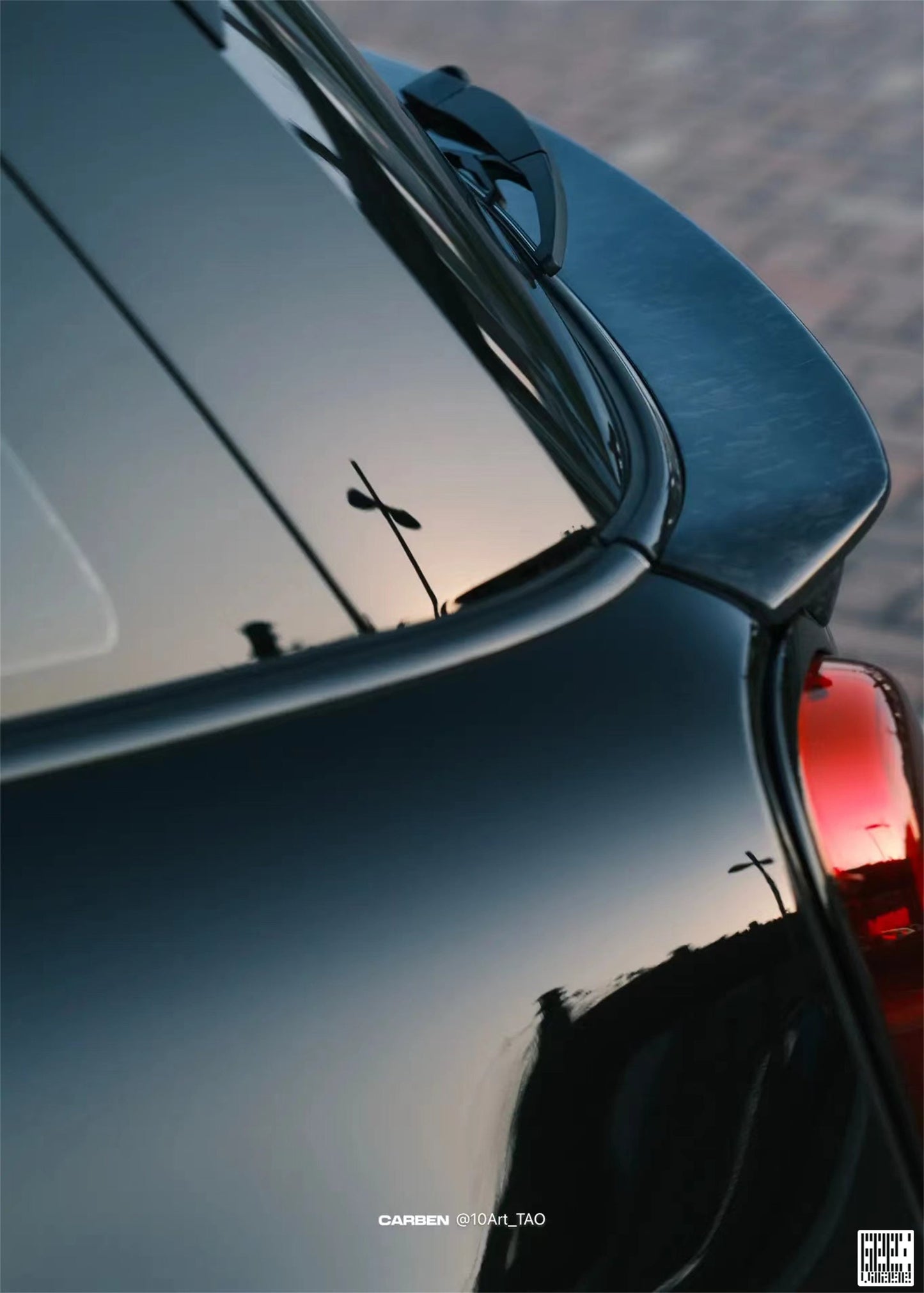 Geex Village Rear Lip Spoiler for MINI Cooper JCW S Base F56 2014-ON (Fits Both Pre-LCI & LCI) Carbon Fiber/FRP