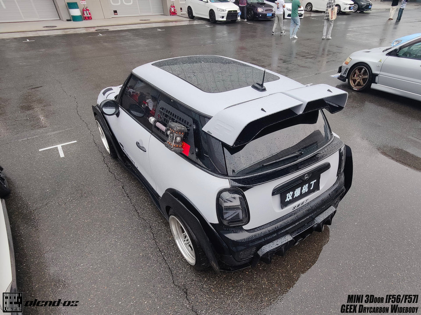 Geex Village Rear Lip Spoiler for MINI Cooper JCW S Base F56 2014-ON (Fits Both Pre-LCI & LCI) Carbon Fiber/FRP