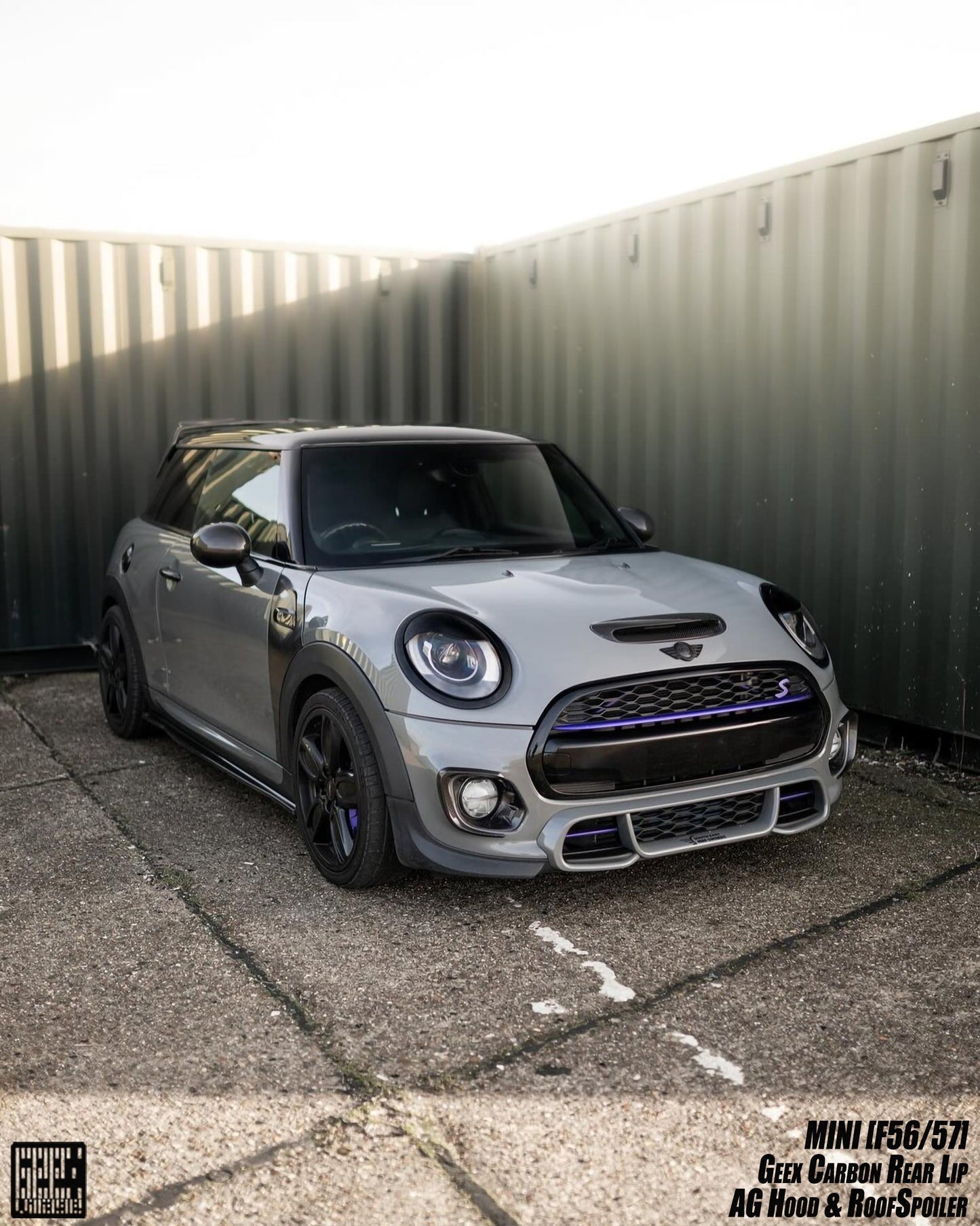 Geex Village Side Skirts for MINI Cooper JCW S Base F56 2014-ON (Fits Both Pre-LCI & LCI) Carbon Fiber/FRP