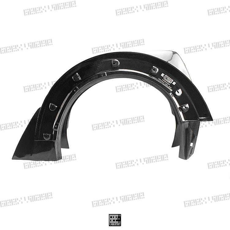 Geex Village Widebody Front Canards, Wheel Arches, and Rear Canards for MINI Cooper JCW S Base F56 2014-ON (Fits Both Pre-LCI & LCI) Carbon Fiber/FRP
