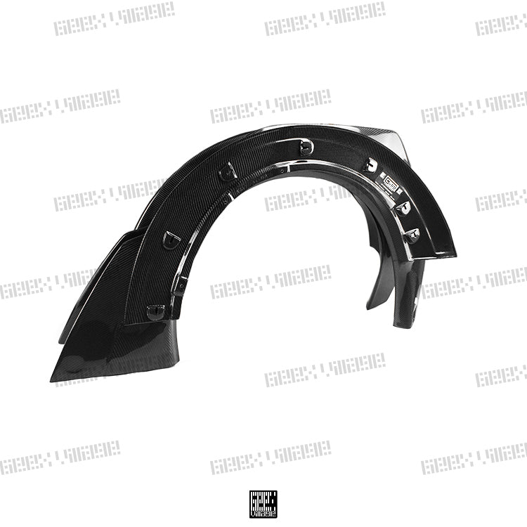 Geex Village Widebody Front Canards, Wheel Arches, and Rear Canards for MINI Cooper JCW S Base F56 2014-ON (Fits Both Pre-LCI & LCI) Carbon Fiber/FRP