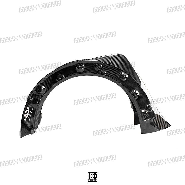 Geex Village Widebody Front Canards, Wheel Arches, and Rear Canards for MINI Cooper JCW S Base F56 2014-ON (Fits Both Pre-LCI & LCI) Carbon Fiber/FRP