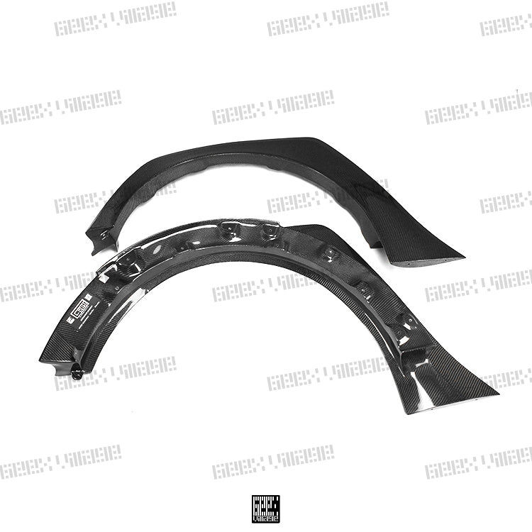 Geex Village Widebody Front Canards, Wheel Arches, and Rear Canards for MINI Cooper JCW S Base F56 2014-ON (Fits Both Pre-LCI & LCI) Carbon Fiber/FRP