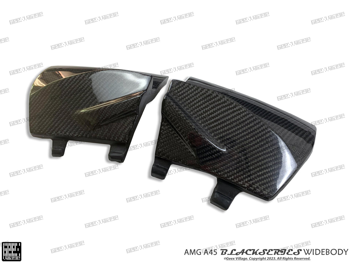 Geex Village Blackseries Style Rear Diffuser for Mercedes Benz A-Class AMG A45 A35 A220 W177 V177 2019-ON Carbon Fiber