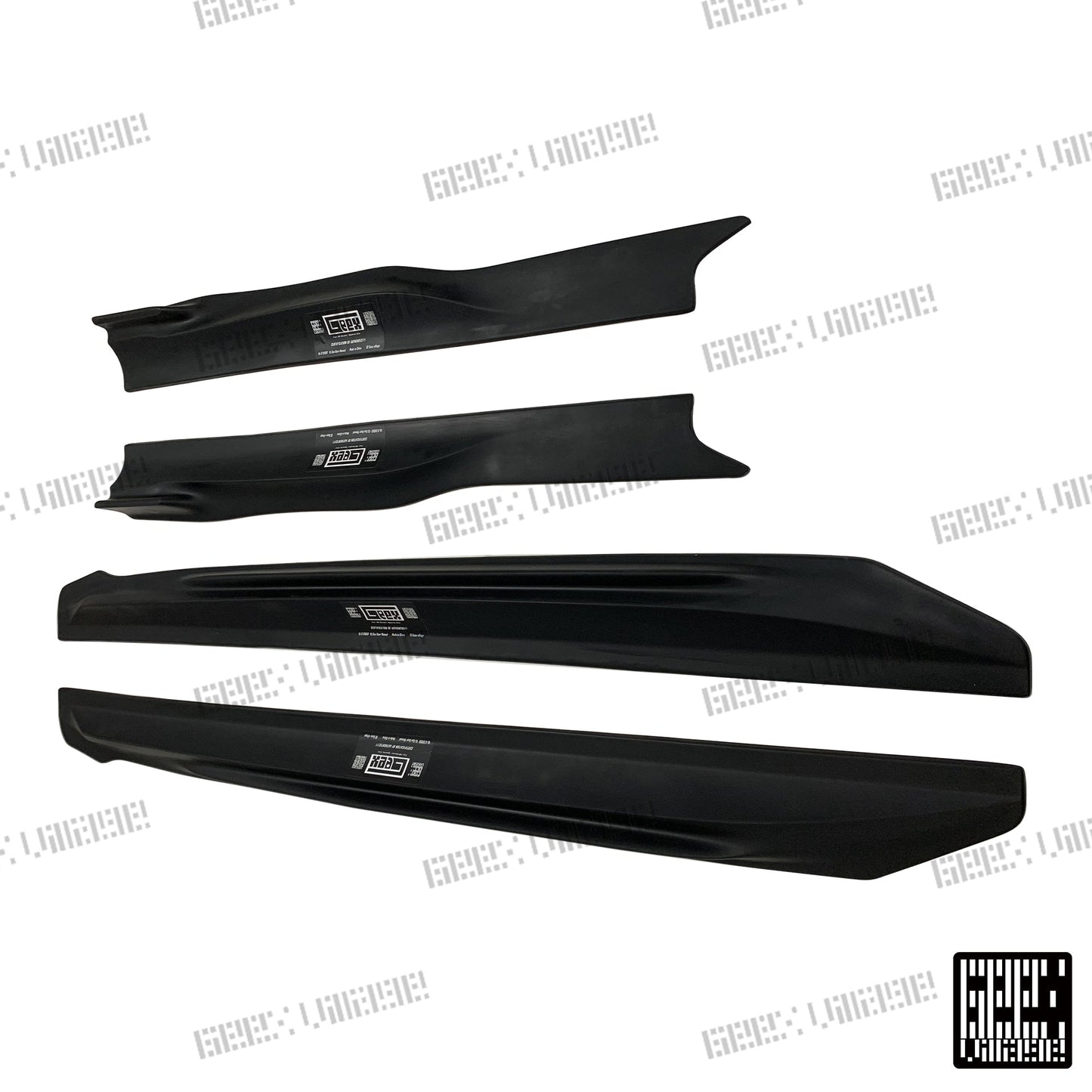 Geex Village Blackseries Style Side Skirts for Mercedes Benz A-Class AMG A45 A35 A220 W177 V177 2019-ON Carbon Fiber