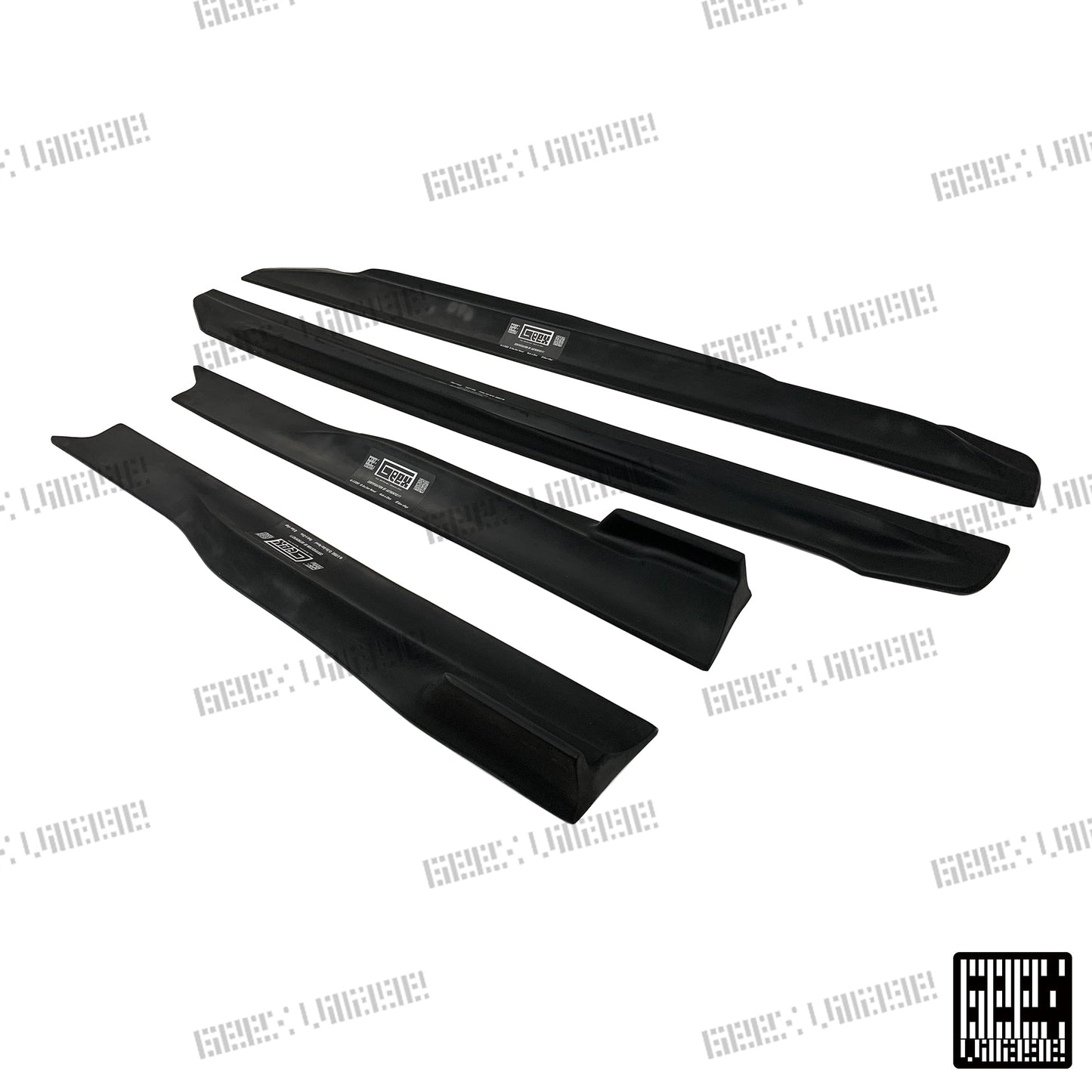 Geex Village Blackseries Style Side Skirts for Mercedes Benz A-Class AMG A45 A35 A220 W177 V177 2019-ON Carbon Fiber