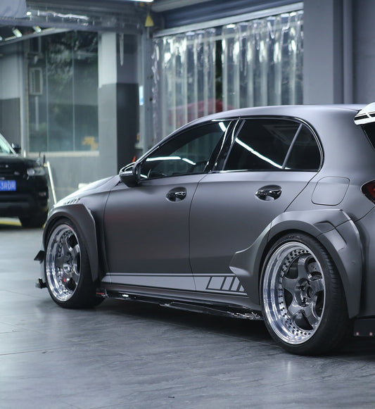 Geex Village Blackseries Style Widebody Wheel Arches for Mercedes Benz AMG A45 A35 A220 W177 2019-ON Carbon Fiber/FRP