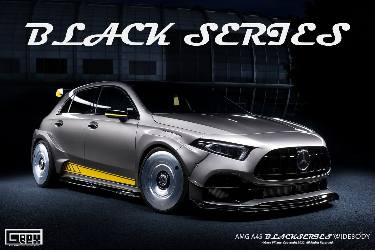 Geex Village Blackseries Style Widebody Wheel Arches for Mercedes Benz AMG A45 A35 A220 W177 2019-ON Carbon Fiber/FRP