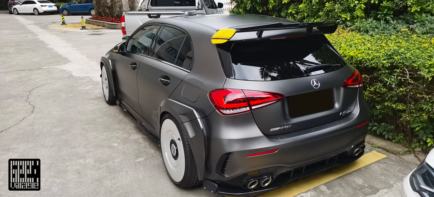 Geex Village Blackseries Style Widebody Wheel Arches for Mercedes Benz AMG A45 A35 A220 W177 2019-ON Carbon Fiber/FRP