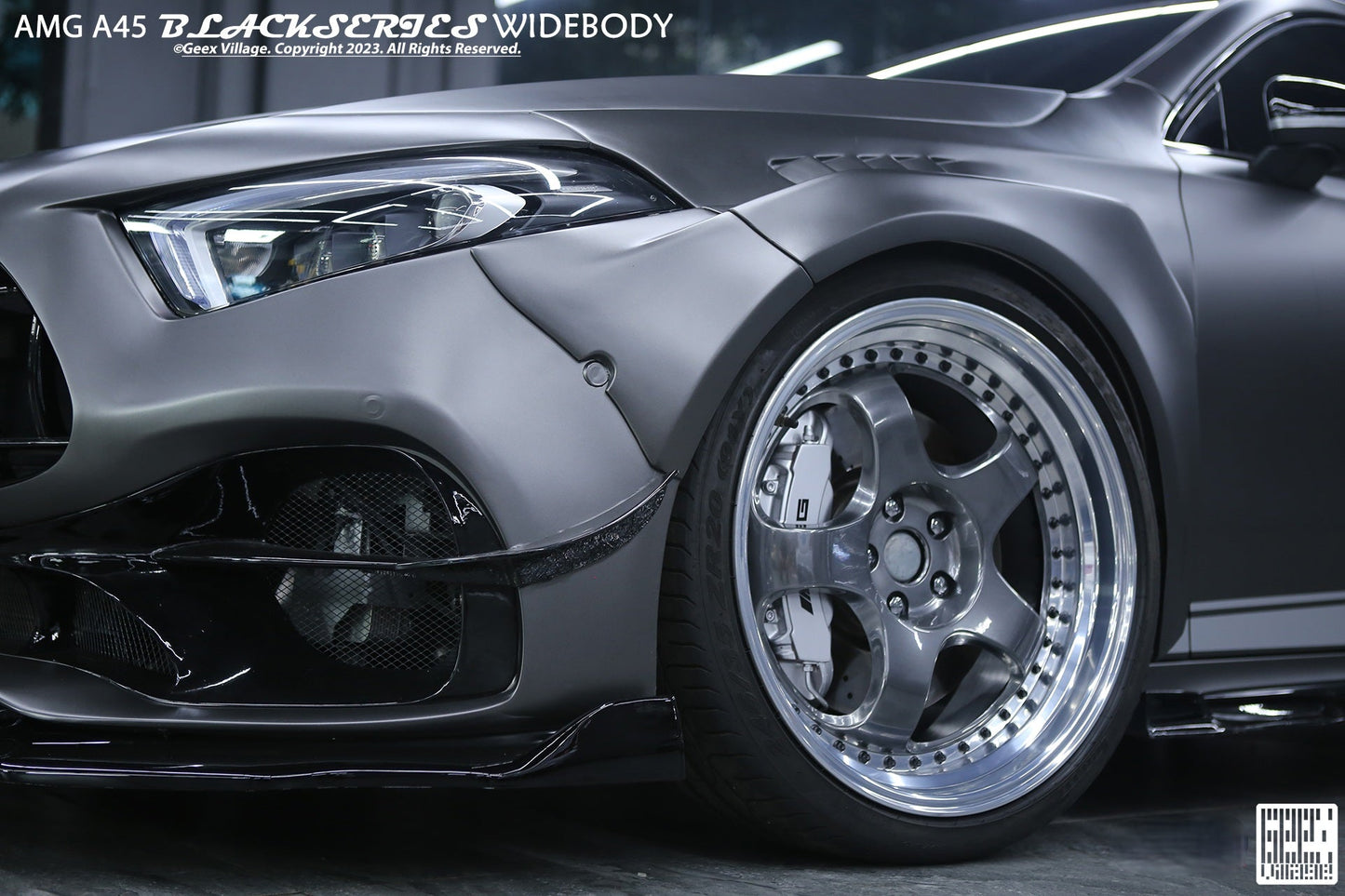Geex Village Blackseries Style Widebody Wheel Arches for Mercedes Benz AMG A45 A35 A220 W177 2019-ON Carbon Fiber/FRP