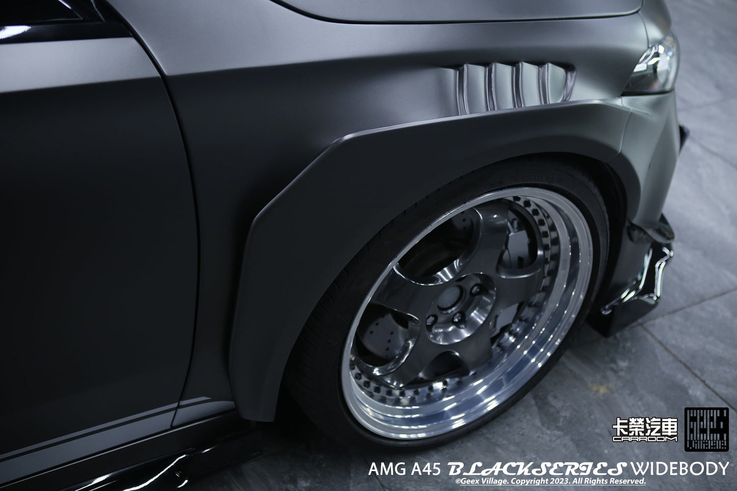 Geex Village Blackseries Style Widebody Wheel Arches for Mercedes Benz AMG A45 A35 A220 W177 2019-ON Carbon Fiber/FRP