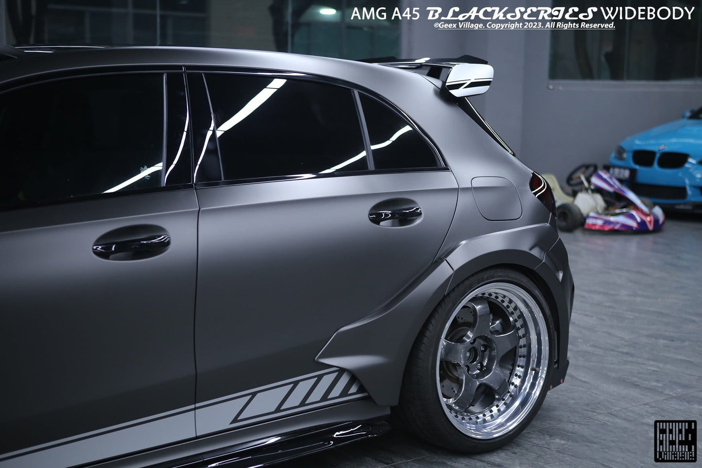 Geex Village Blackseries Style Widebody Wheel Arches for Mercedes Benz AMG A45 A35 A220 W177 2019-ON Carbon Fiber/FRP