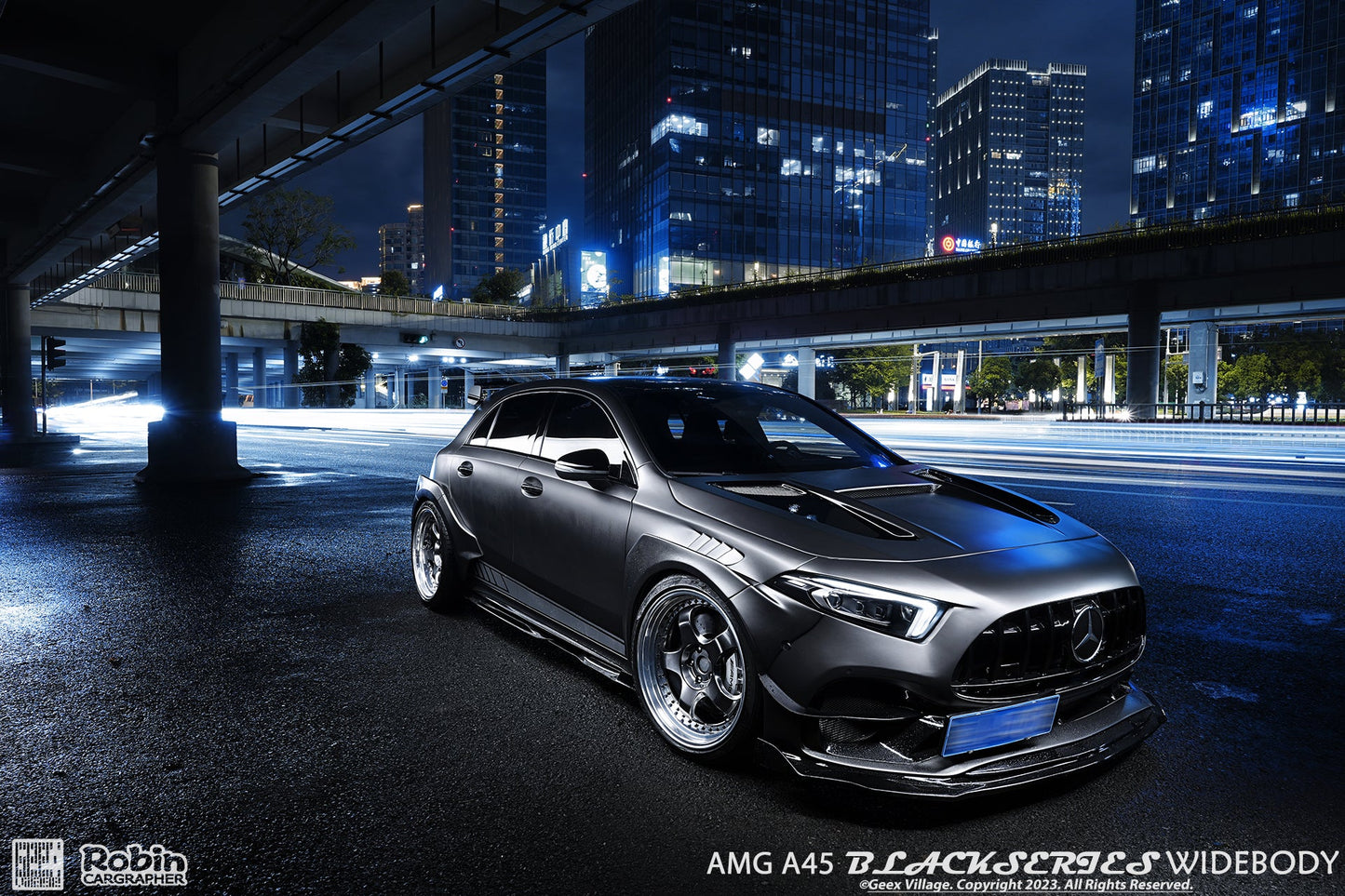 Geex Village Blackseries Style Widebody Wheel Arches for Mercedes Benz AMG A45 A35 A220 W177 2019-ON Carbon Fiber/FRP
