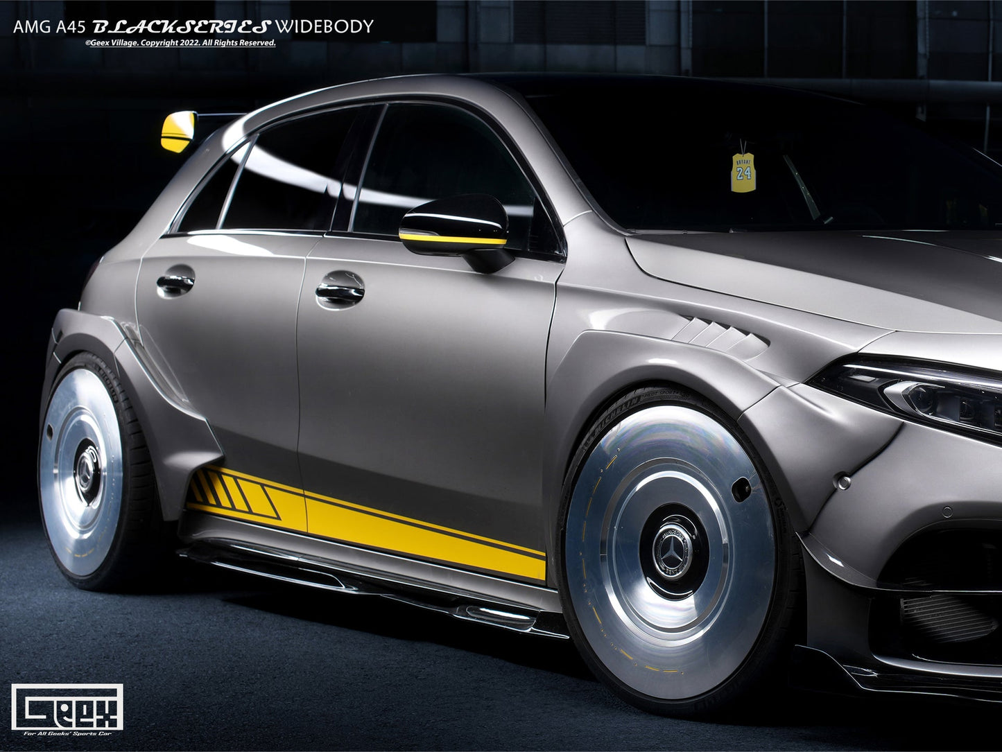 Geex Village Blackseries Style Widebody Wheel Arches for Mercedes Benz AMG A45 A35 A220 W177 2019-ON Carbon Fiber/FRP