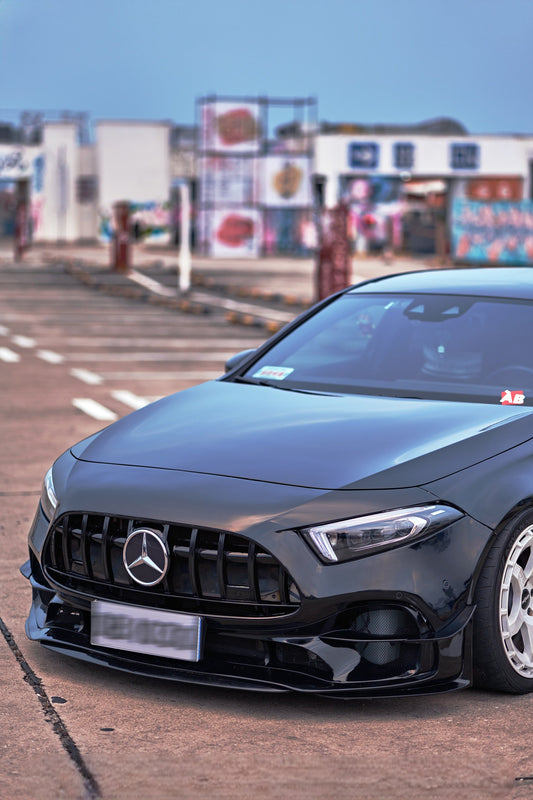 Geex Village Blackseries Style Front Bumper Kit for Mercedes Benz A-Class AMG A45 W177 V177 2019-ON Carbon Fiber/FRP