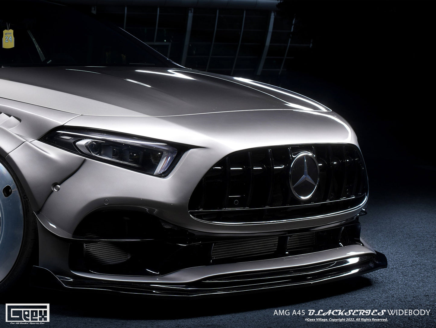 Geex Village Blackseries Style Front Bumper Kit for Mercedes Benz A-Class AMG A45 W177 V177 2019-ON Carbon Fiber/FRP