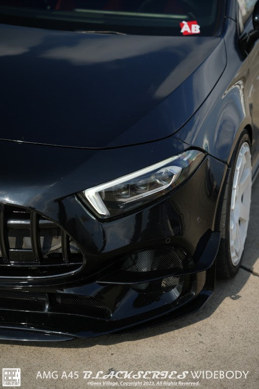 Geex Village Blackseries Style Front Canards for Mercedes Benz A-Class AMG A45 W177 V177 2019-ON Carbon Fiber/FRP