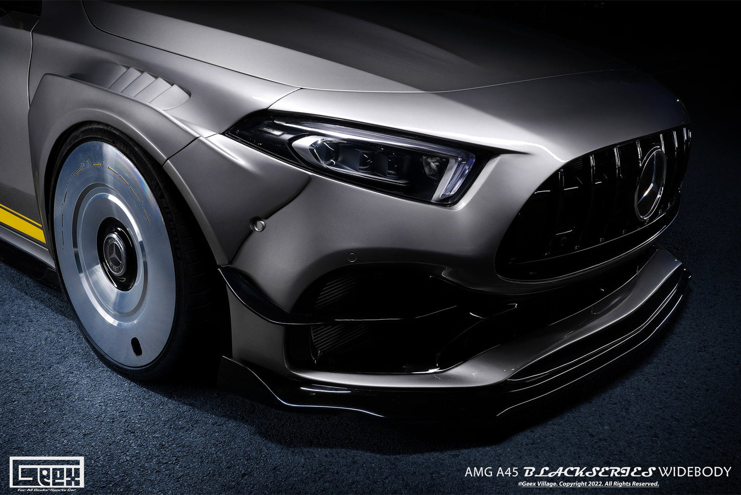 Geex Village Blackseries Style Front Fenders for Benz A-Class AMG A45 W177 V177 2019-ON Carbon Fiber/FRP