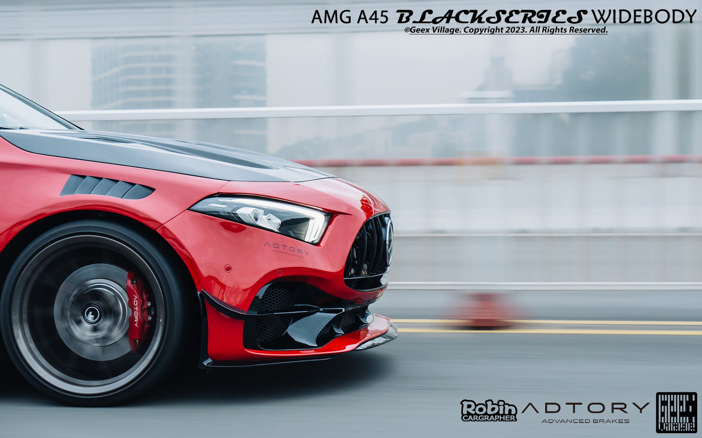 Geex Village Blackseries Style Front Fenders for Benz A-Class AMG A45 W177 V177 2019-ON Carbon Fiber/FRP