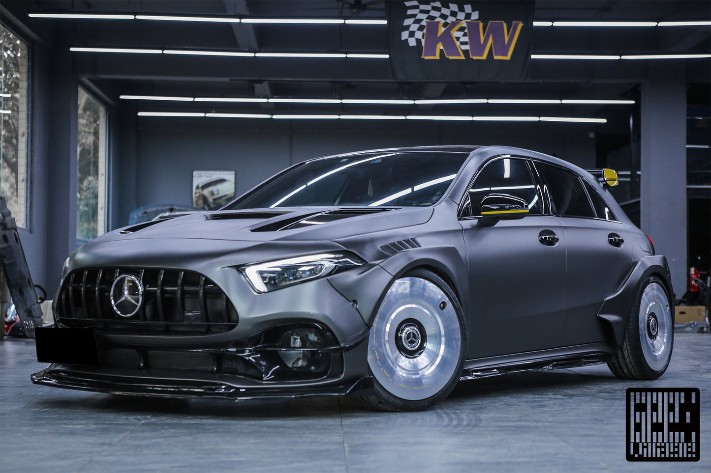 Geex Village Blackseries Style Front Fenders for Benz A-Class AMG A45 W177 V177 2019-ON Carbon Fiber/FRP