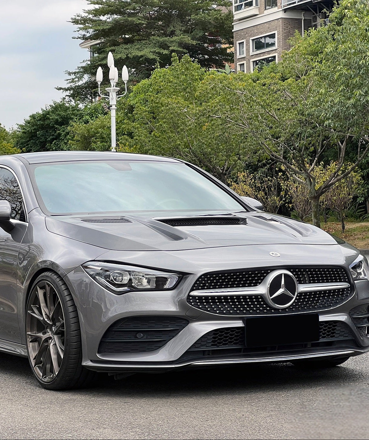 Geex Village Blackseries Style Hood for Mercedes Benz AMG CLA45 CLA35 CLA250 C118 A45 A35 A250 A220 W177 V177 2019-ON Carbon Fiber/FRP