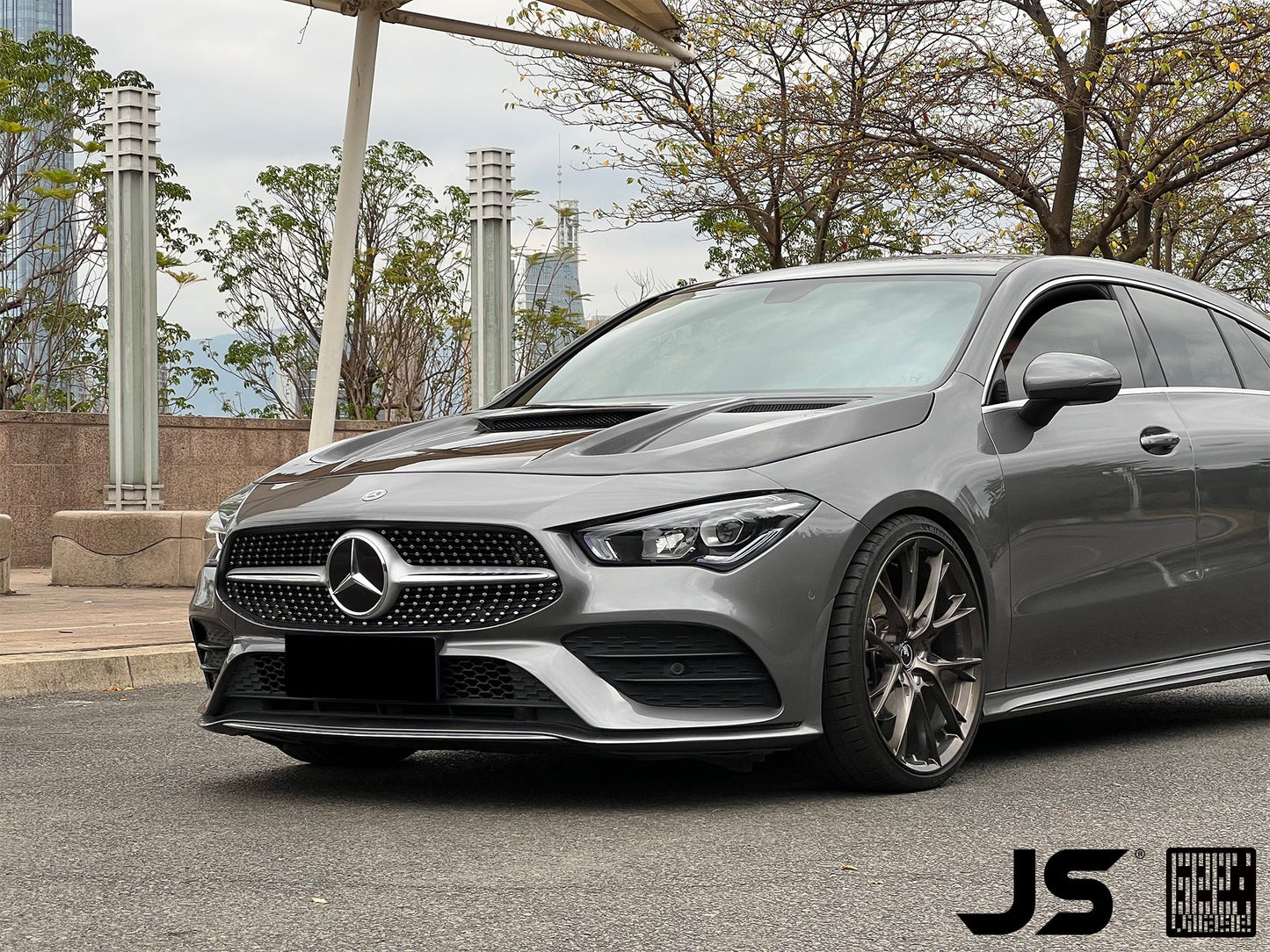 Geex Village Blackseries Style Hood for Mercedes Benz AMG CLA45 CLA35 CLA250 C118 A45 A35 A250 A220 W177 V177 2019-ON Carbon Fiber/FRP