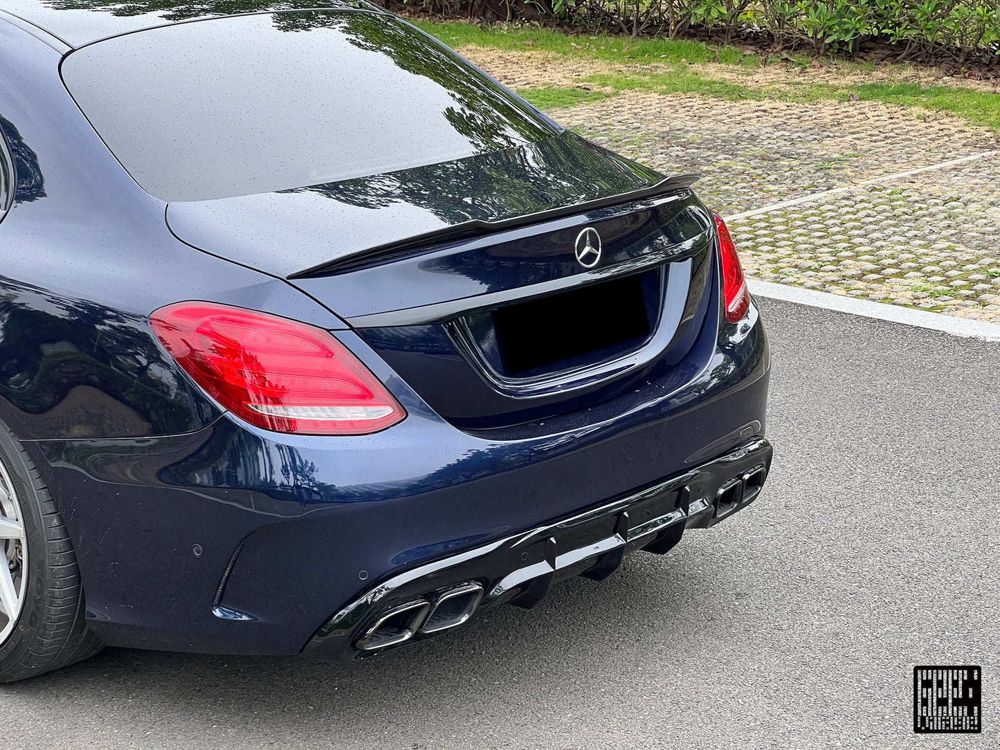 Geex Village Rear Spoiler for Mercedes Benz C-Class C63/S/43 C300 W205 Sedan 2015-2021 Dry Pre-preg Carbon Fiber