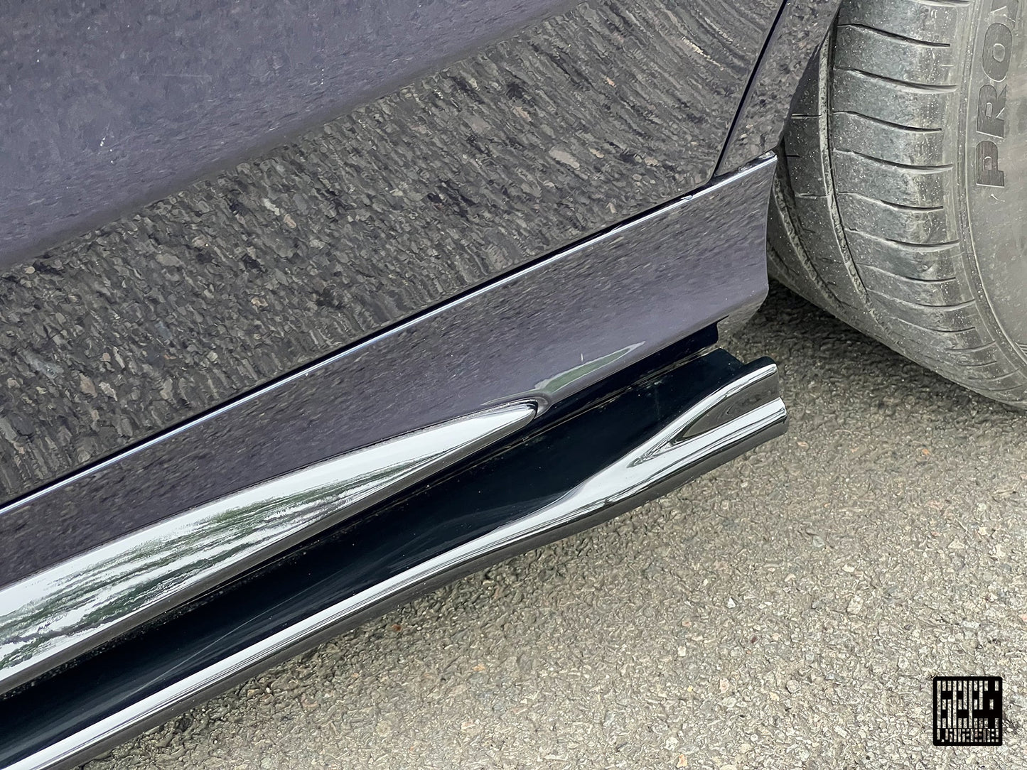 Geex Village Side Skirts for Mercedes Benz C63S C63 C43 AMG C450 C400 C300 W205 2015-2022 Sedan Coupe Convertible Carbon Fiber