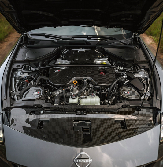 Geex Village GC Style Engine Bay Cover for Nissan Z 400Z RZ34 2023-ON Dry Pre-preg Carbon Fiber