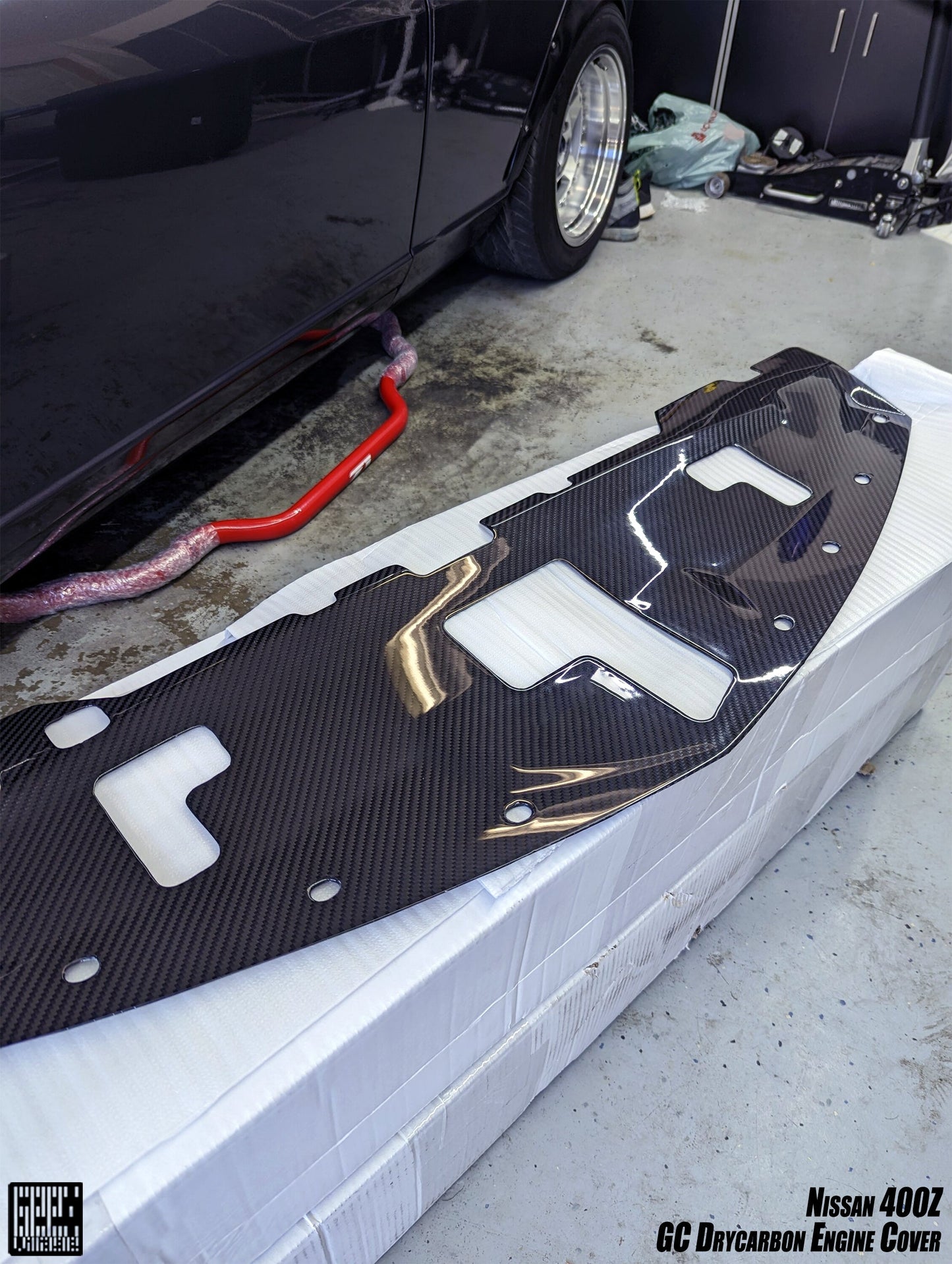 Geex Village GC Style Engine Bay Cover for Nissan Z 400Z RZ34 2023-ON Dry Pre-preg Carbon Fiber