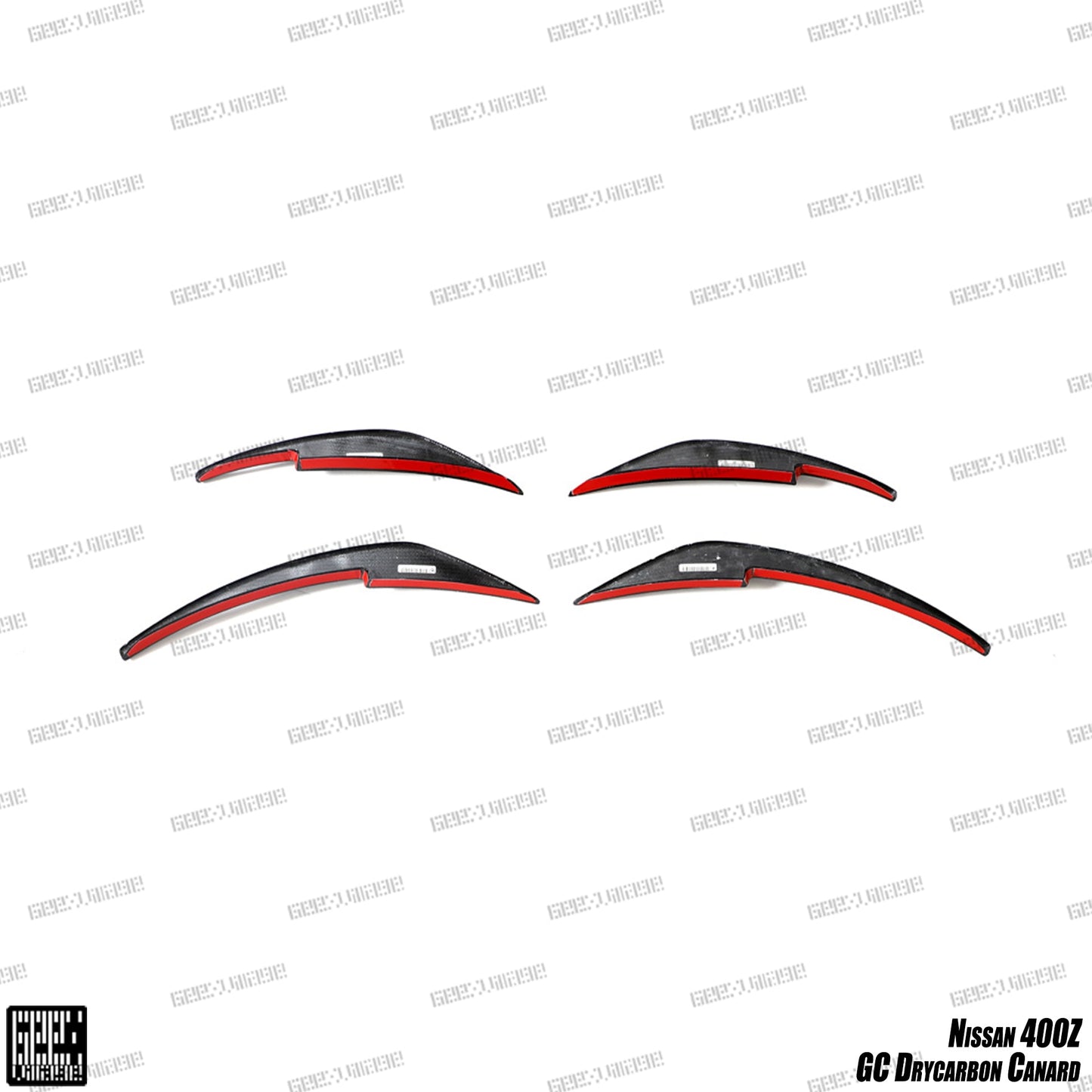 Geex Village GC Style Front Canards for Nissan Z 400Z RZ34 2023-ON Dry Pre-preg Carbon Fiber