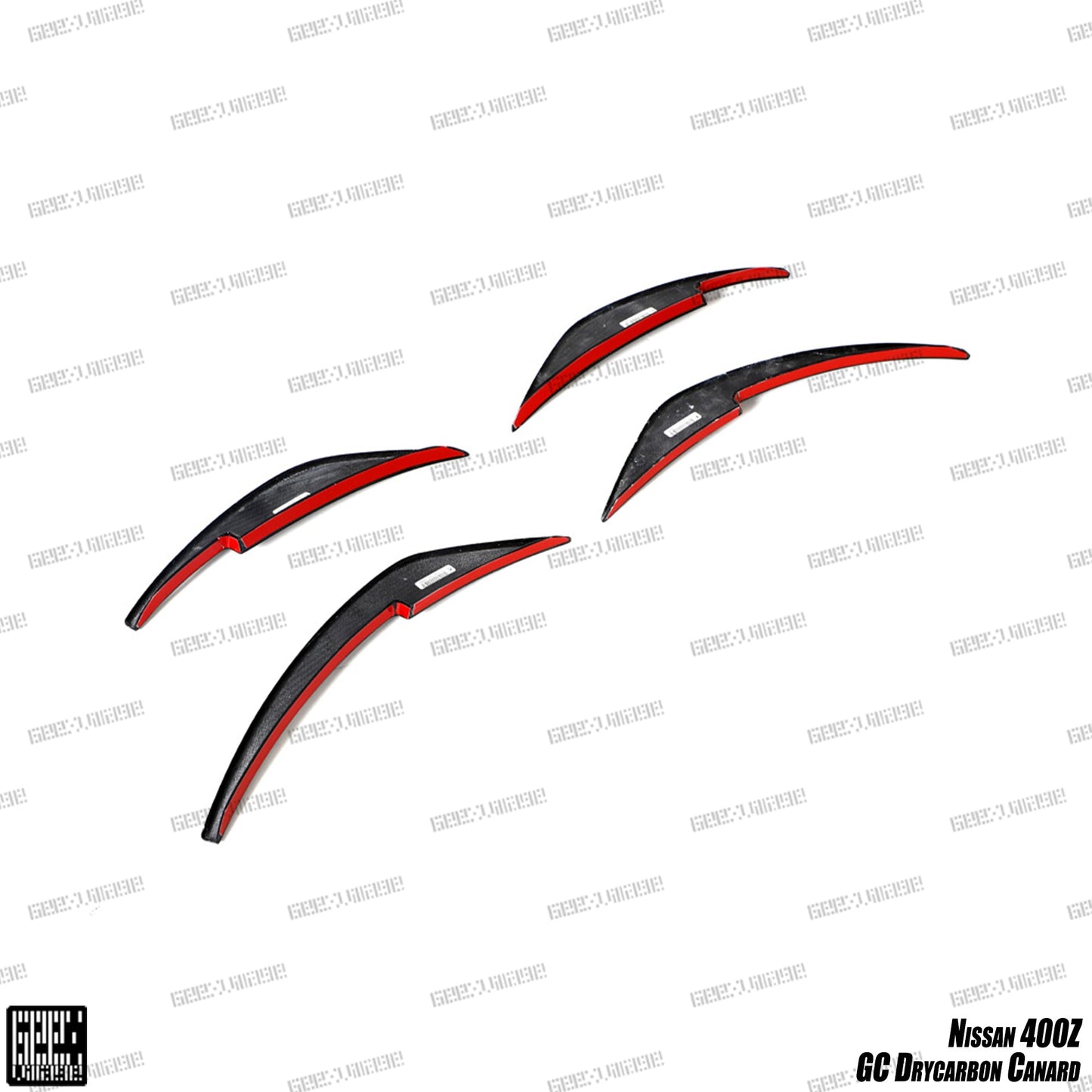 Geex Village GC Style Front Canards for Nissan Z 400Z RZ34 2023-ON Dry Pre-preg Carbon Fiber