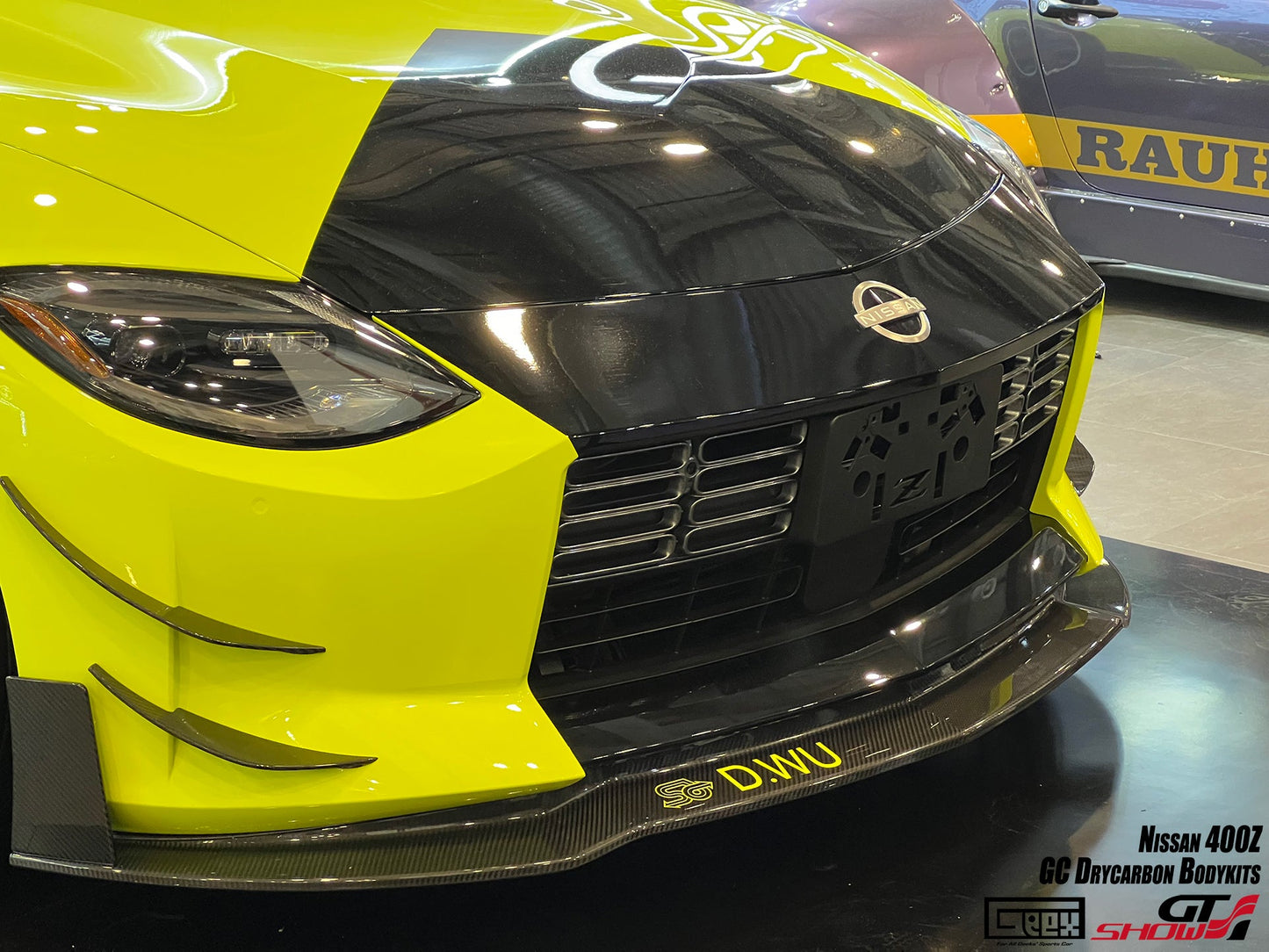 Geex Village GC Style Front Canards for Nissan Z 400Z RZ34 2023-ON Dry Pre-preg Carbon Fiber