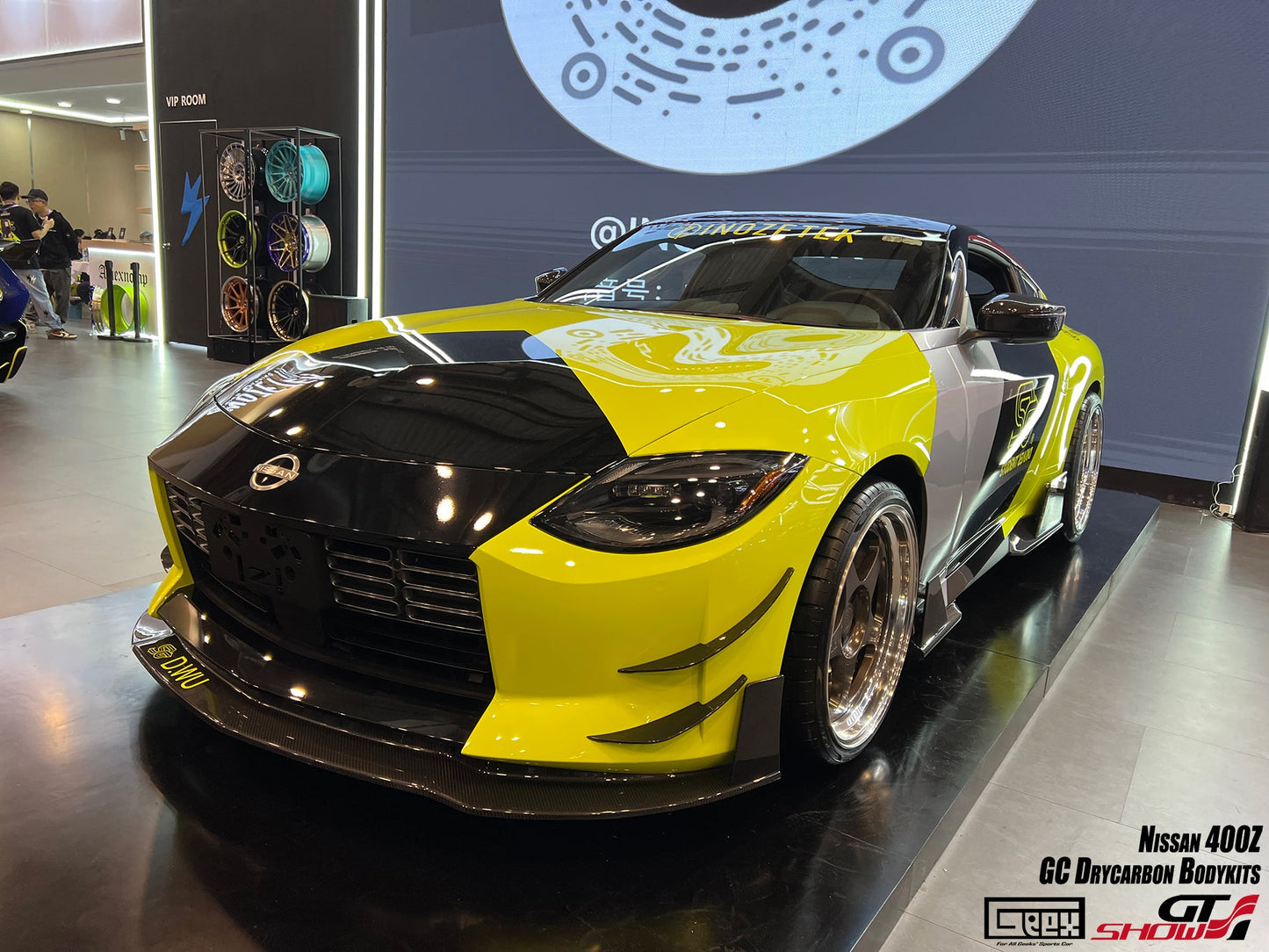 Geex Village GC Style Front Canards for Nissan Z 400Z RZ34 2023-ON Dry Pre-preg Carbon Fiber