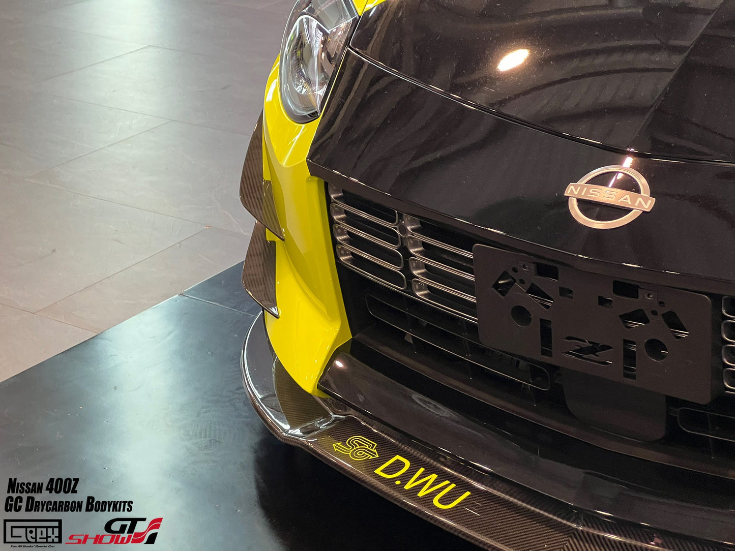 Geex Village GC Style Front Lip for Nissan Z 400Z RZ34 2023-ON Dry Pre-preg Carbon Fiber