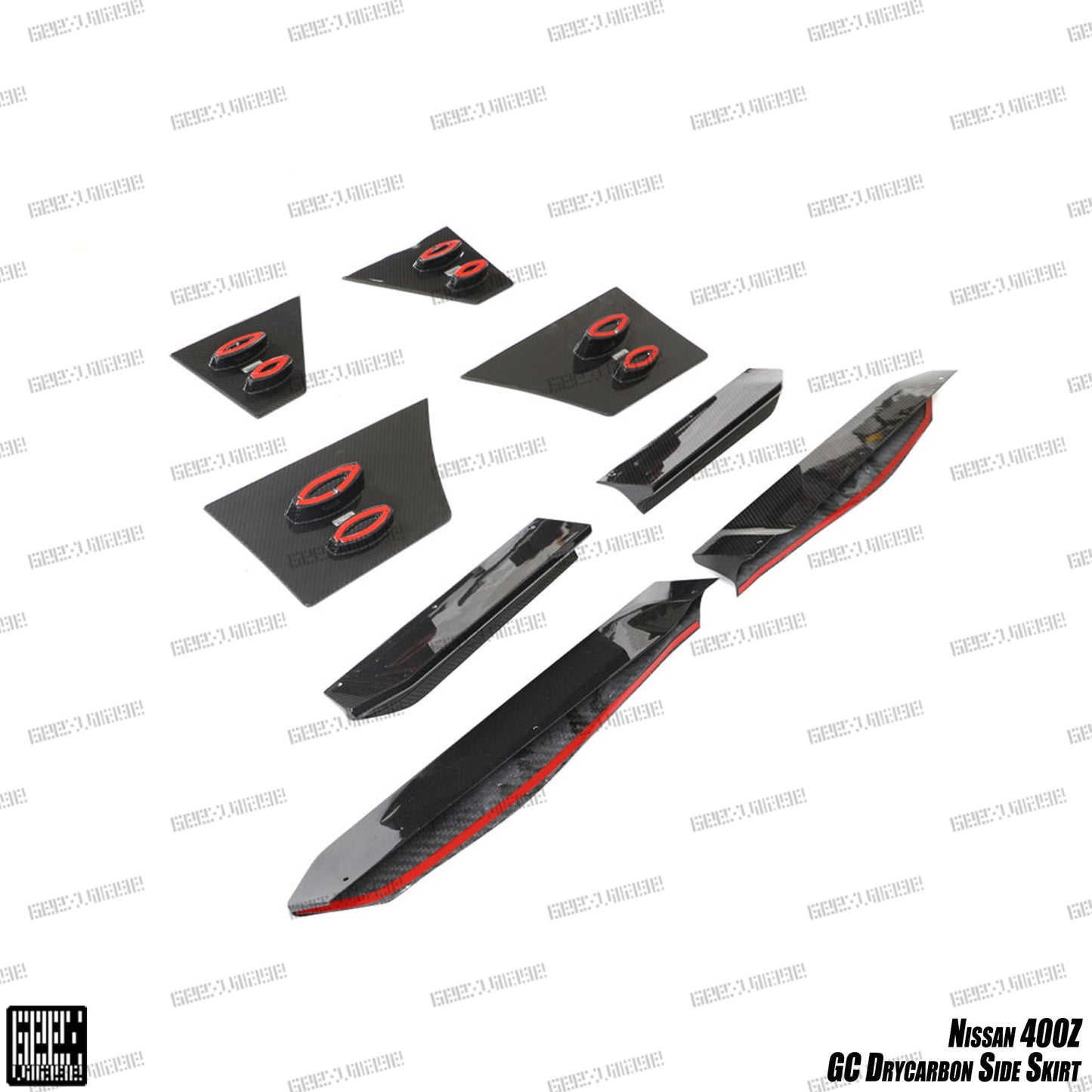 Geex Village GC Style Side Skirts for Nissan Z 400Z RZ34 2023-ON Dry Pre-preg Carbon Fiber