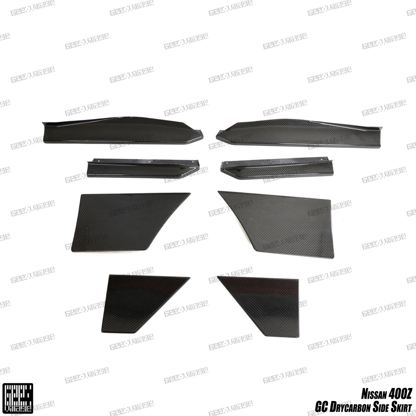 Geex Village GC Style Side Skirts for Nissan Z 400Z RZ34 2023-ON Dry Pre-preg Carbon Fiber