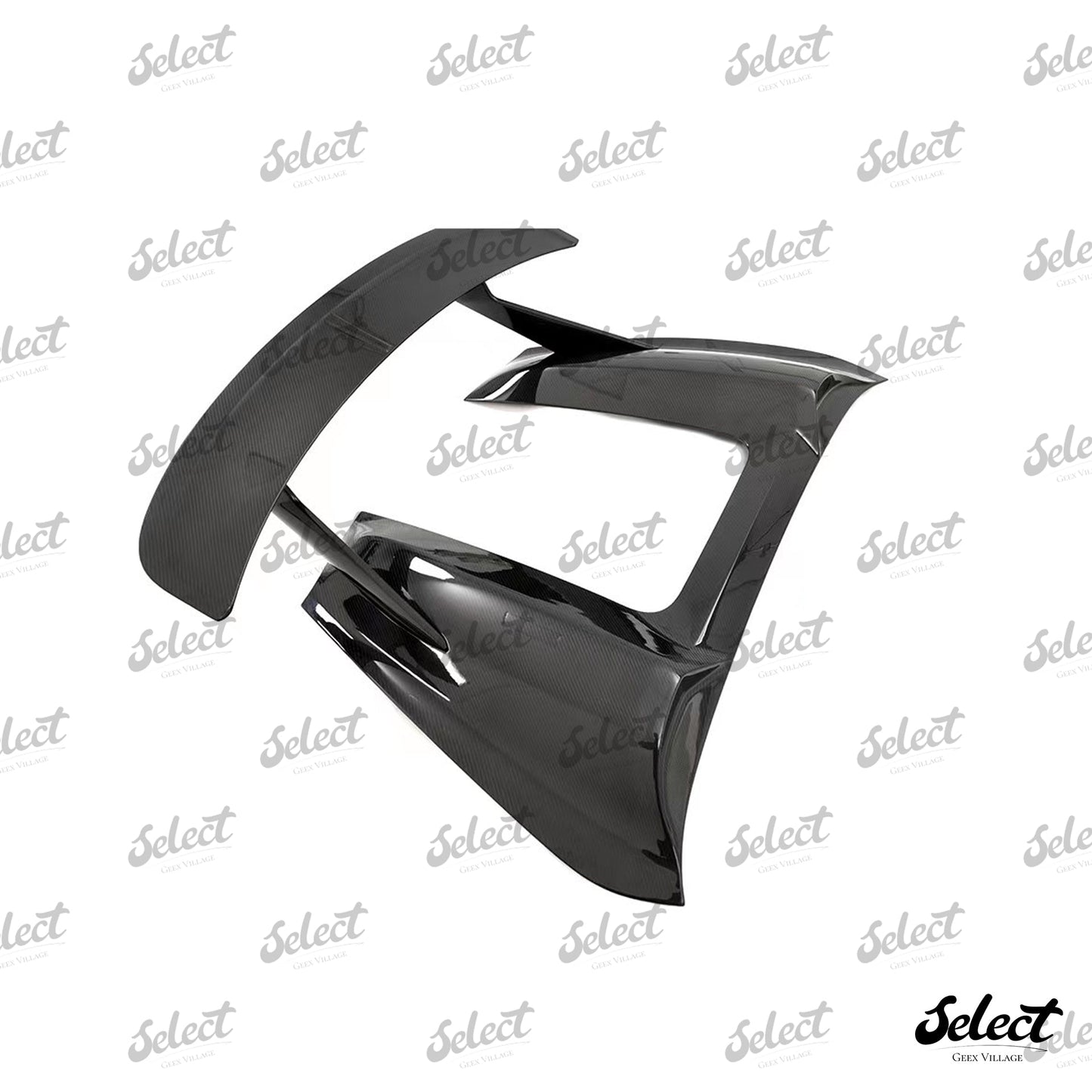 Geex Village Tonneau Cover and Wing for Porsche 718 Boxster Base S T GTS Convertible 2017-ON Carbon Fiber
