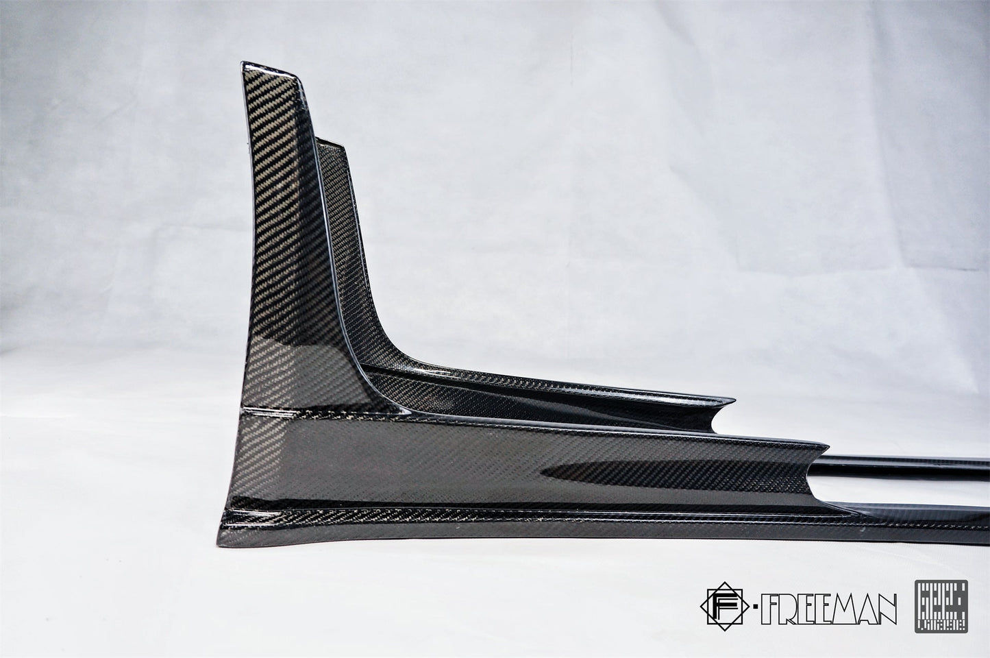 Geex Village Side Skirts for Porsche 718 Cayman Boxster Base S T GTS GT4 Spyder 2017-ON Carbon Fiber