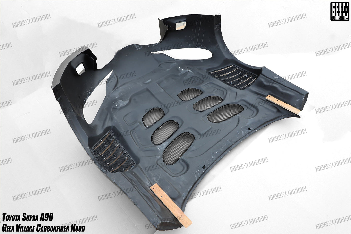 Geex Village Unicorn GT3 Clamshell Hood and Front Bumper for Toyota Supra MK5 A90 A91 3.0 2020-ON Carbon Fiber/FRP