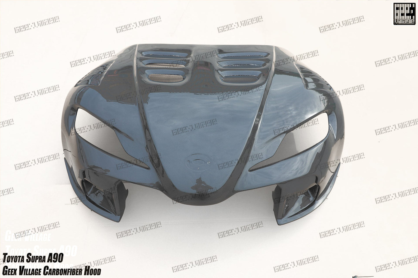 Geex Village Unicorn GT3 Clamshell Hood and Front Bumper for Toyota Supra MK5 A90 A91 3.0 2020-ON Carbon Fiber/FRP