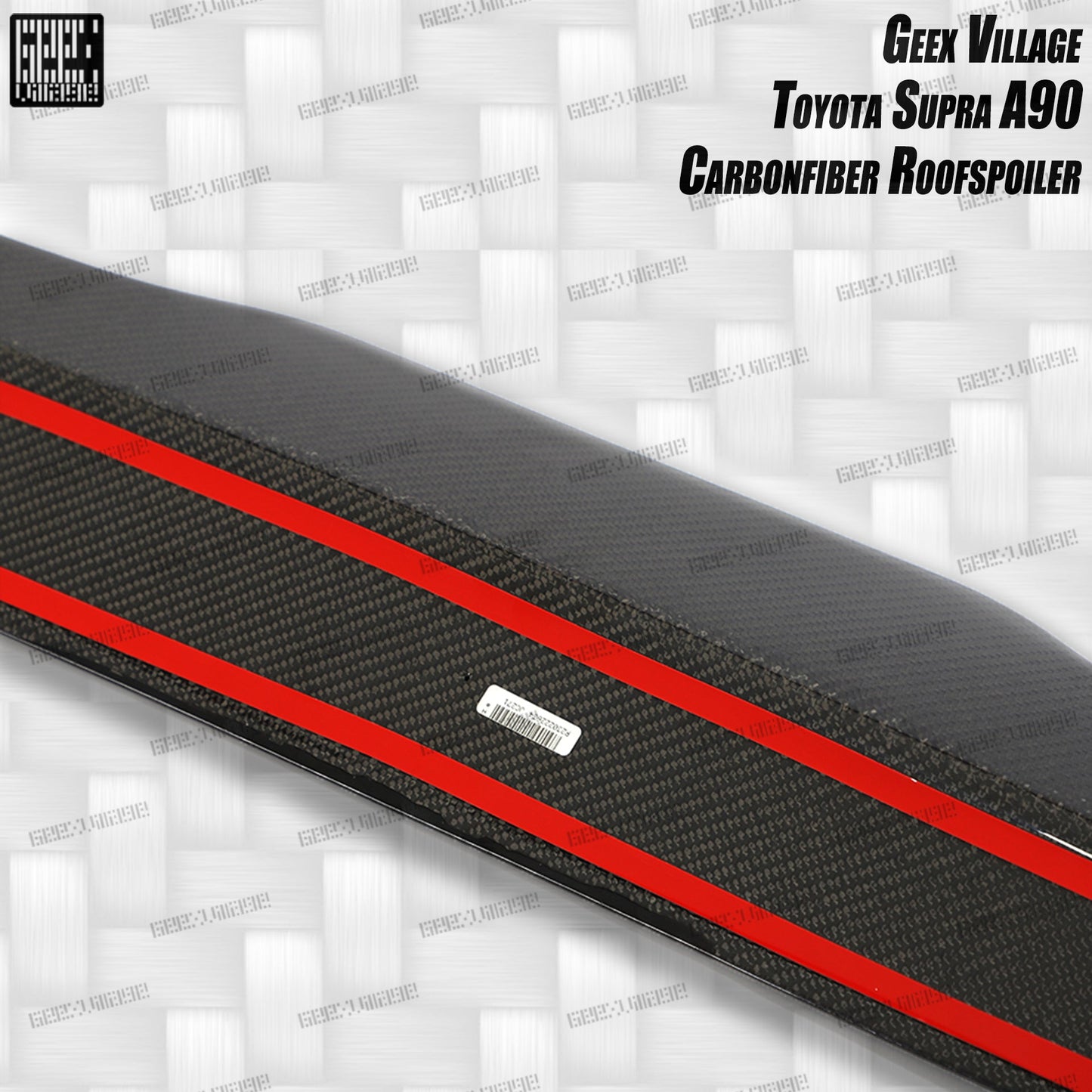 Geex Village Unicorn GT3 Rear Roof Spoiler for Toyota Supra MK5 A90 A91 3.0 2020-ON Coupe Carbon Fiber/FRP