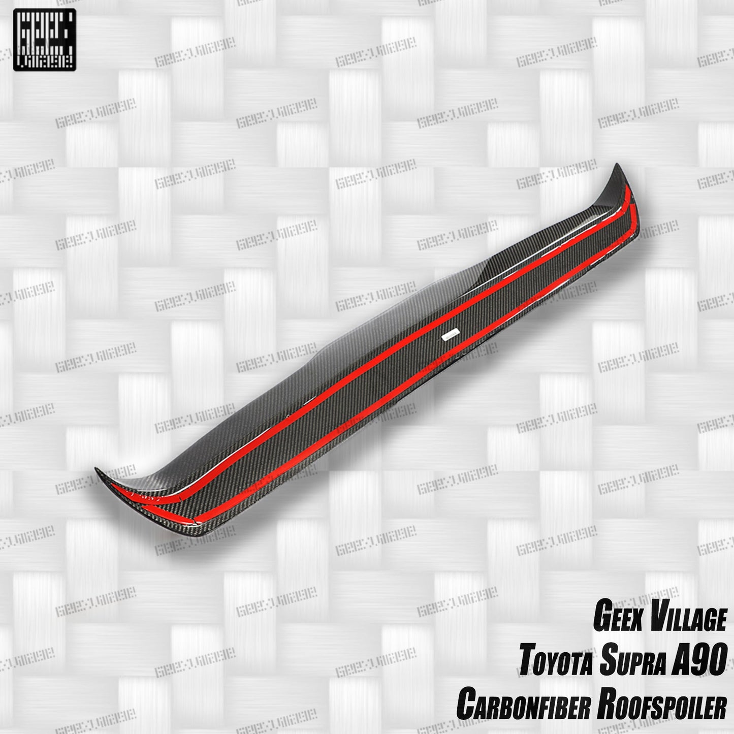 Geex Village Unicorn GT3 Rear Roof Spoiler for Toyota Supra MK5 A90 A91 3.0 2020-ON Coupe Carbon Fiber/FRP