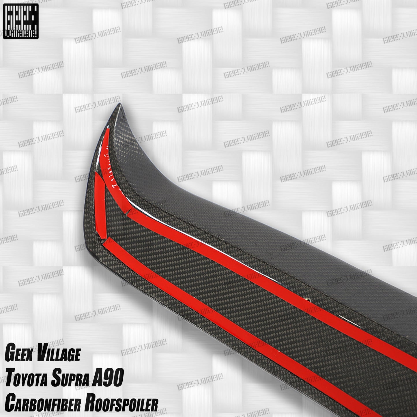 Geex Village Unicorn GT3 Rear Roof Spoiler for Toyota Supra MK5 A90 A91 3.0 2020-ON Coupe Carbon Fiber/FRP