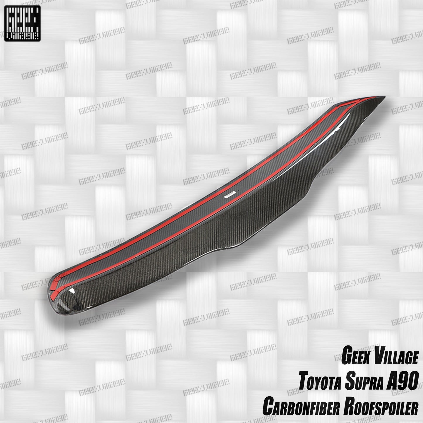 Geex Village Unicorn GT3 Rear Roof Spoiler for Toyota Supra MK5 A90 A91 3.0 2020-ON Coupe Carbon Fiber/FRP